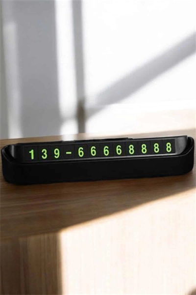 Araç İçi Numaratör Numaralık Torpido Üstü Açılır Kapanır Telefon Numarası Bırakma
