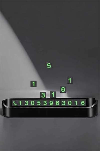 Araç İçi Numaratör Numaralık Torpido Üstü Açılır Kapanır Telefon Numarası Bırakma