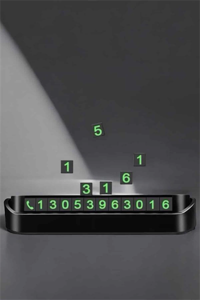 Araç İçi Numaratör Numaralık Torpido Üstü Açılır Kapanır Telefon Numarası Bırakma