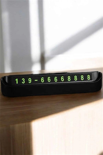 Araç İçi Numaratör Numaralık Torpido Üstü Açılır Kapanır Telefon Numarası Bırakma