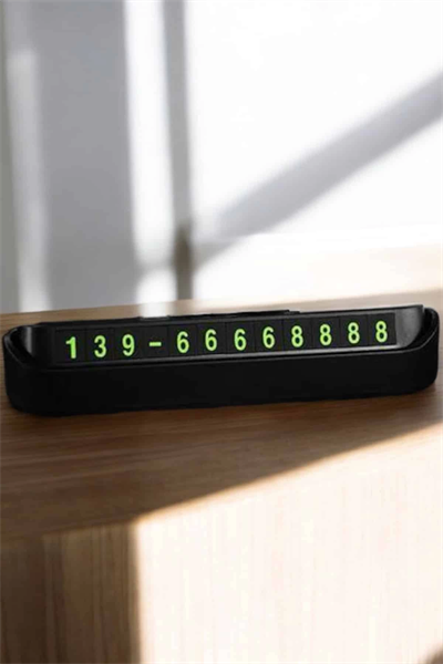 Araç İçi Numaratör Numaralık Torpido Üstü Açılır Kapanır Telefon Numarası Bırakma