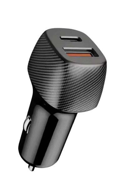 Araç İçi Şarj Cihazı 38W Güç Kapasiteli Type-C Girişli Araba Çakmaklık