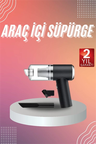 Araç İçi Süpürge Kablosuz Şarjlı Elektrikli Süpürge Elde Taşınabilir