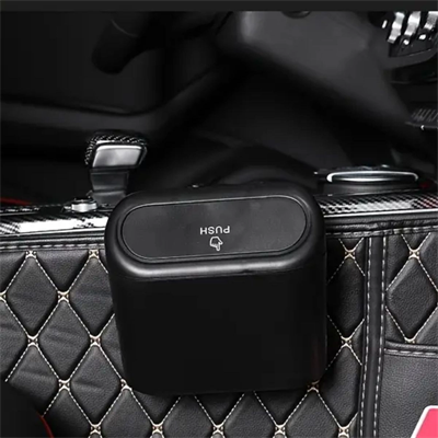 Araç İçi Takılarak Sabitlenebilen Mini Kapaklı Çöp Kovası Bx40