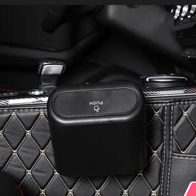 Araç İçi Takılarak Sabitlenebilen Mini Kapaklı Çöp Kovası (3936)