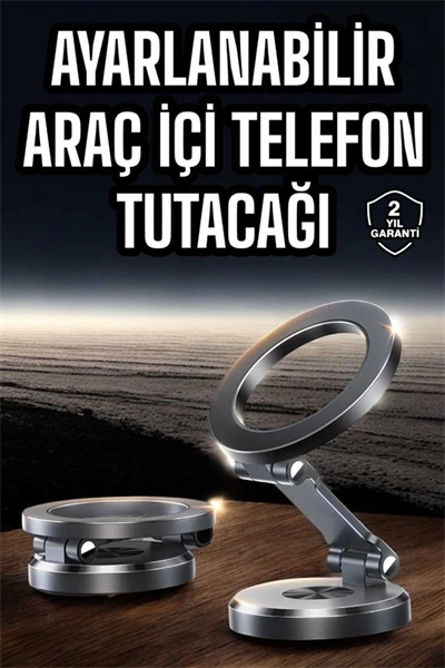 Araç İçi Telefon Tutacağı Manyetik Tasarım Ayarlanabilir
