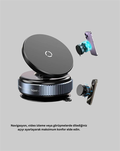 Araç İçi Telefon Tutucu Güçlü Manyetik Vakumlu Model
