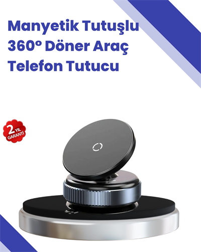Araç İçi Telefon Tutucu Güçlü Manyetik Vakumlu Model