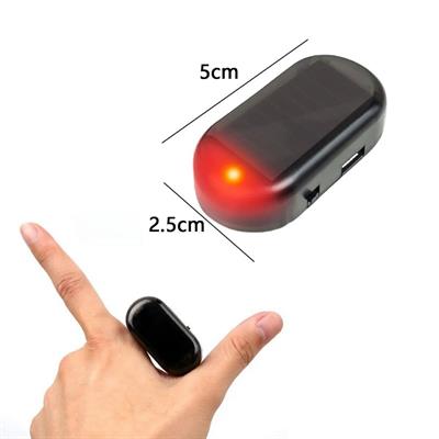 Araç İçin Caydırıcı Solar Enerji İle Şarj Olan  Güçlü Yapışkanlı Işıklı Plastik Mini Sahte Alarm (3936)