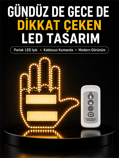Araç İçin Eğlenceli LED El İşareti Işığı