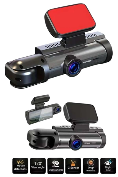 Araç Kamerası Dönebilen HD Kaliteli Video ve Fotoğraf Kaydedici