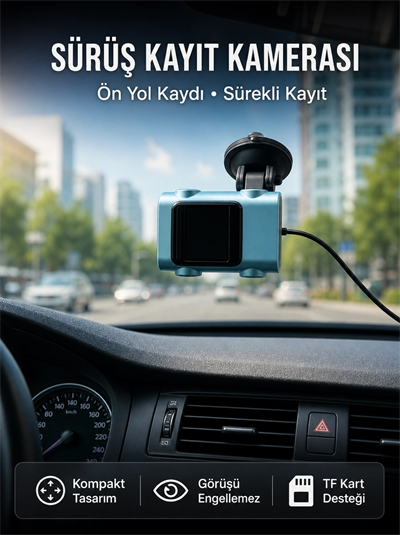 Araç Ön Cam Kamerası Sürüş Güvenliği İçin Video Kayıt Yeni Nesil