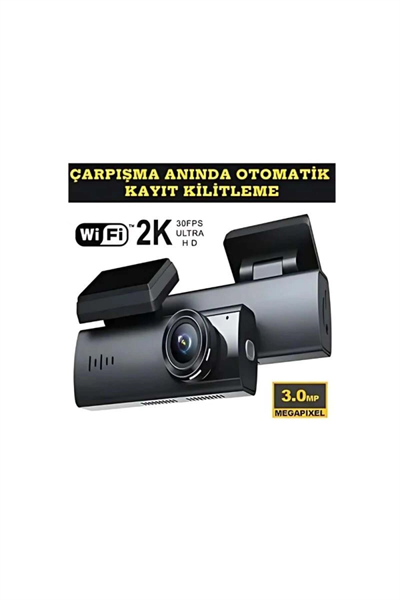 Araç içi kamera 1080P çözünürlük 1.2 inç ekran WiFi destekli gece görüşlü lityum-iyon
