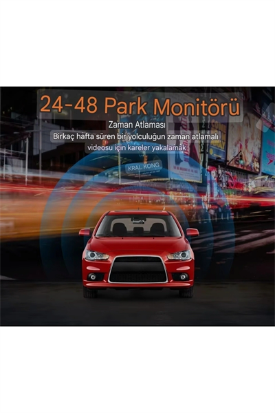 Araç içi kamera 1080P çözünürlük gece görüş çarpışma algılama park monitörü 3,8 inç ekran
