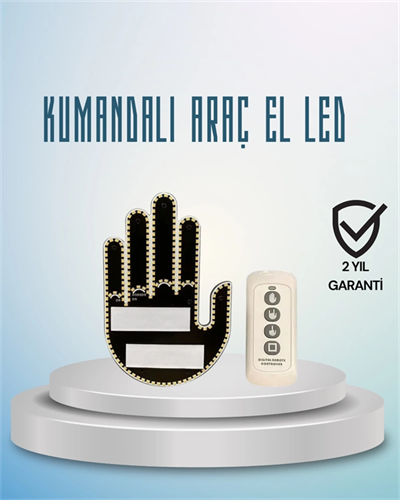 Aracınız İçin Eğlenceli ve Güvenli İletişim: LED Jest Lambası, Uzaktan Kumandalı, Kolay Montaj