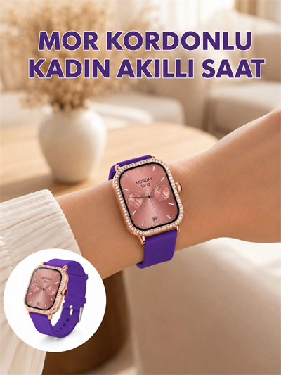 Arama Özellikli Dokunmatik Ekranlı Kadın Akıllı Saat