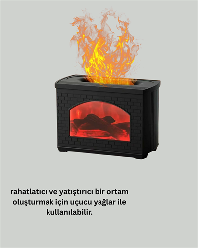 Aromaterapi Difüzör Ultrasonik Sessiz Nemlendirici USB Destekli