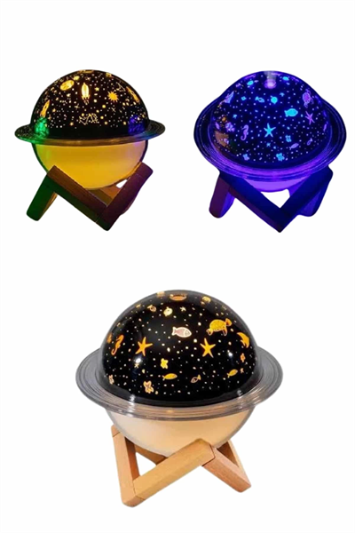 Aromaterapi Hava Nemlendirici Gece Lambası Uzay Model Satürn Oda Kokusu