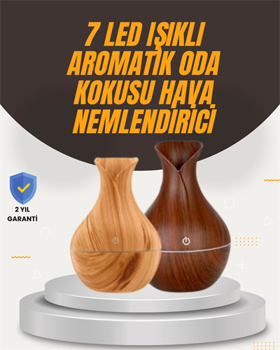Aromaterapi Özellikli Ultrasonik Taşınabilir Oda ve Ofis Nemlendirici