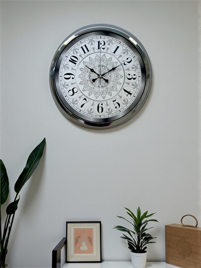 Asil Motif Krom 40 Cm Metal Duvar Saati