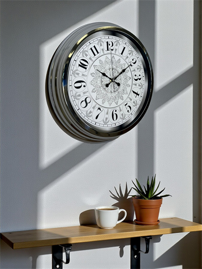 Asil Motif Krom 40 Cm Metal Duvar Saati