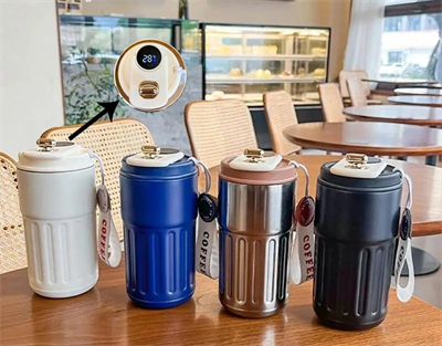 Askılı Ve Derece Göstergeli Vakumlu Mug - 500 Ml Modern Kahve Termosu Alk3136