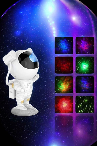 Astronot Bluetooth Hoparlör Gökyüzü Projektör Gece Lambası