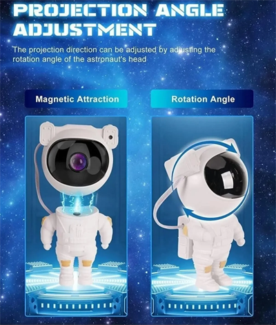 Astronot, Galaksi, Projektör, Uzaktan Kumandalı, Gece Lambası Bwr-47 Bx40