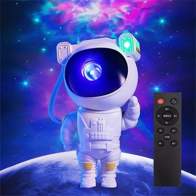 Astronot, Galaksi, Projektör, Uzaktan Kumandalı, Gece Lambası Bwr-47 Bx40
