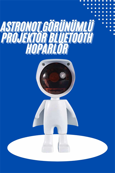 Astronot Işık Projektörü Gökkuşağı Projeksiyon Gece Lambası Hediyelik