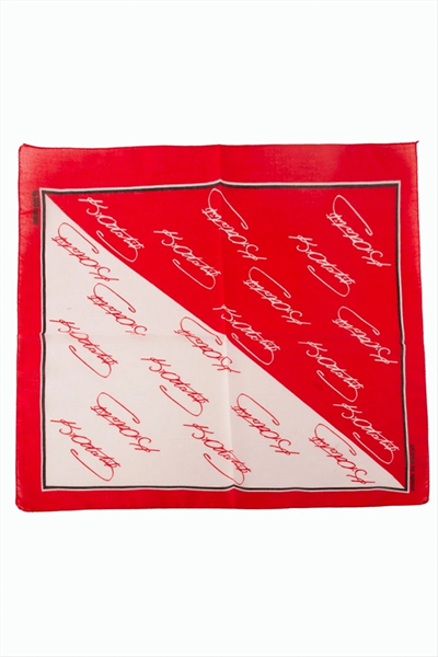 Atatürk İmzalı Desenli Bandana 50*50