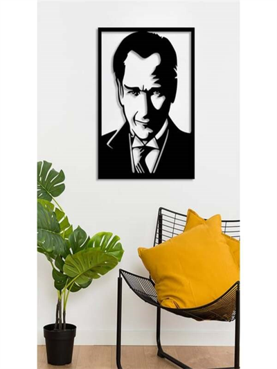 Atatürk Silüet Ahşap Duvar Tablosu