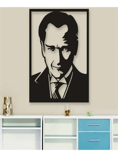 Atatürk Silüet Ahşap Duvar Tablosu