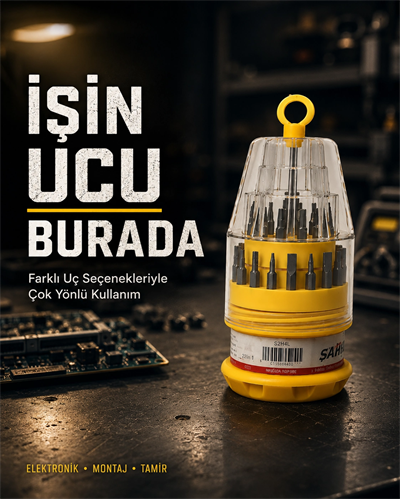 Ateşe Dayanıklı Tornavida Seti Elektronik Tamir İçin Çok Uçlu