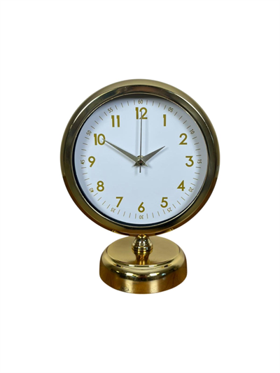 Aura Gold Modern 25 x 20 Cm Metal Masa Saati