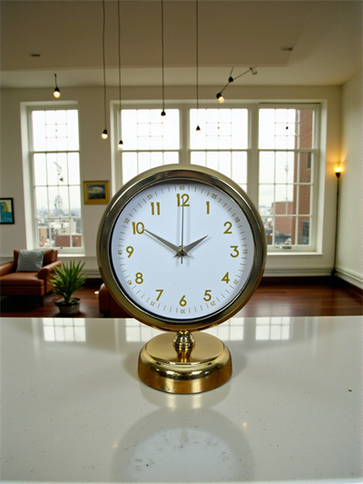 Aura Gold Modern 25 x 20 Cm Metal Masa Saati