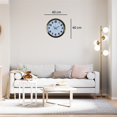 Aurelia Gold 40 Cm Metal Duvar Saati