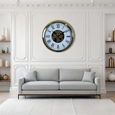 Aurelius Gold 60 Cm Çarklı Duvar Saati