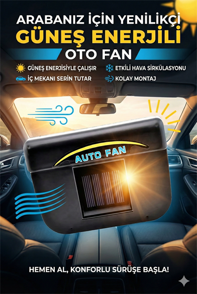 Auto Cool Güneş Enerjisiyle Çalışan Araç İçi Soğutucu