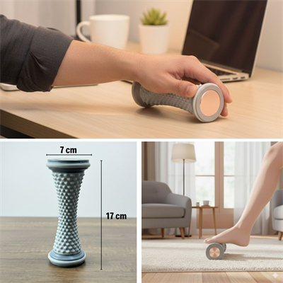 Ayak, El ve Bilekler İçin Yuvarlamalı Masaj Aleti – Manuel Refleksoloji ve Kas Rahatlatıcı Masaj Aparatı