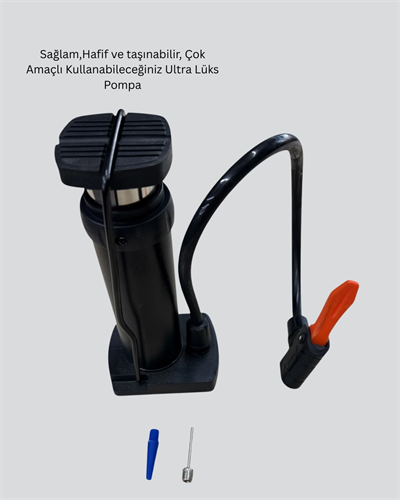 Ayakla Kullanılan Hava Pompası Araç ve Bisiklet İçin Uygun