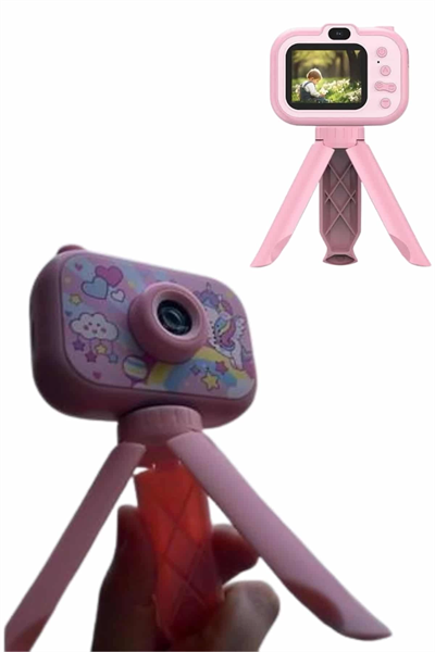 Ayaklı Çocuk Kamerası Tripodlu Mini 1080p Hd Çocuk Kamera