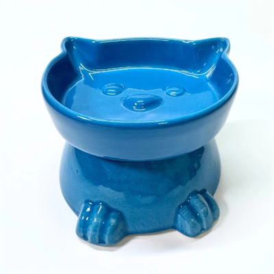 Ayaklı Kulaklı Seramik Mama Kabı