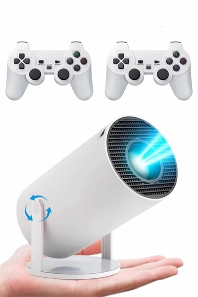 Ayaklı Oyun Projeksiyonu Çift Kollu Taşınabilir Sinema Projektörü