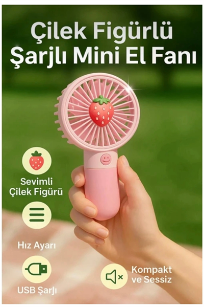 Ayaklı mini taşınabilir sessiz el fanı şarjlı masa üstü hava üflemeli metalik vantilatör