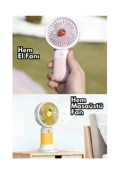 Ayaklı mini taşınabilir sessiz el fanı şarjlı masa üstü hava üflemeli metalik vantilatör