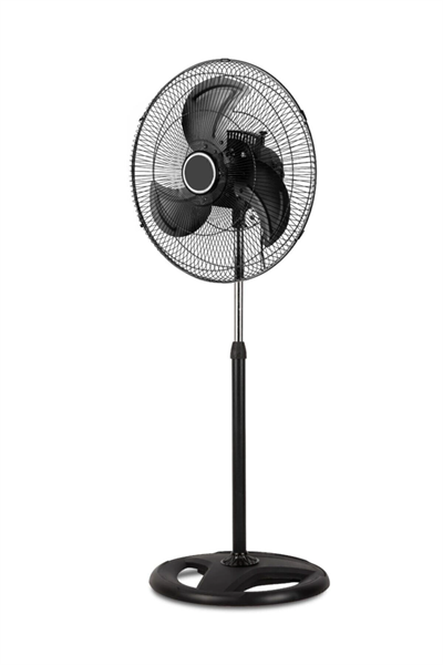 Ayaklı siyah metal kanatlı 80 watt 18 inç 3 kademeli vantilatör 3 yıl garantili - Elektronik