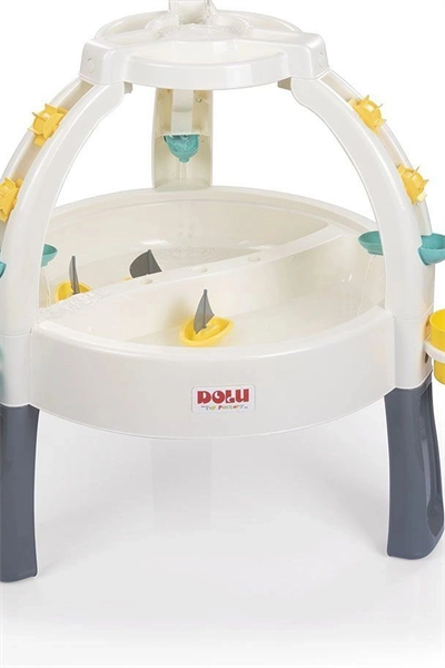 Ayarlanabilir Bacaklı 82 cm Kum Ve Su Oyun Masası - 24 Ay+ Çocuklar İçin Çift Bölmeli BX-313553