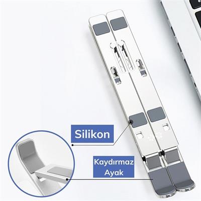 Ayarlanabilir Dizüstü Destek Tabanı Tamamen Katlanabilir Taşınabilir Laptop Yükseltici (3936)