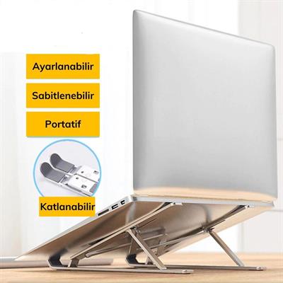 Ayarlanabilir Dizüstü Destek Tabanı Tamamen Katlanabilir Taşınabilir Laptop Yükseltici (3936)